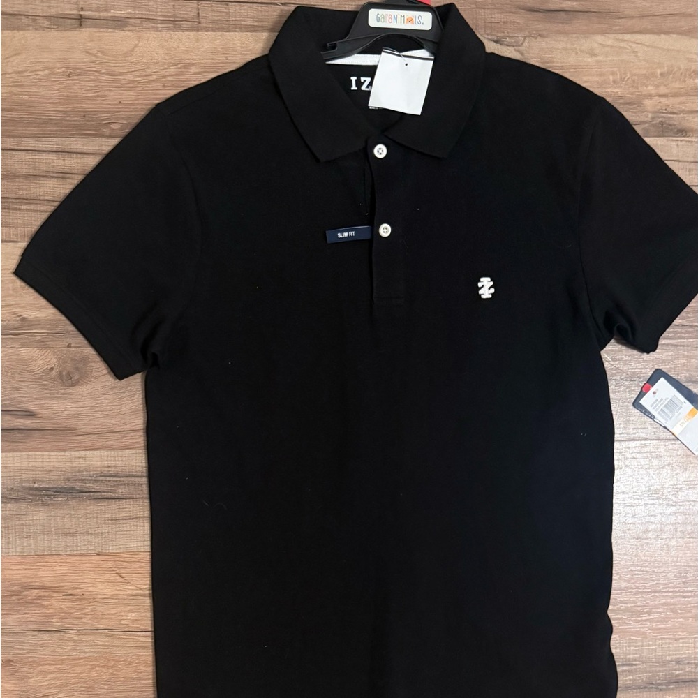 IZOD Men's Polo Shirt in Black (Small)